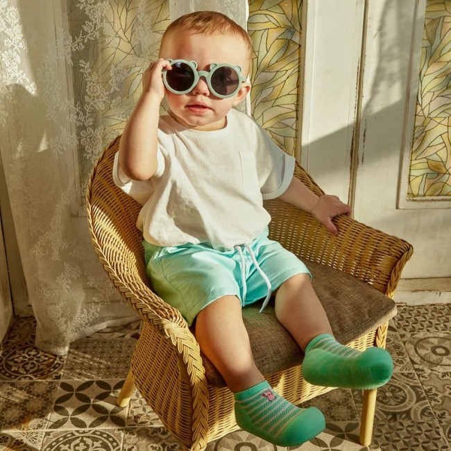 Oddychające antypoślizgowe buciki Attipas - Cool Summer Crab Mint M