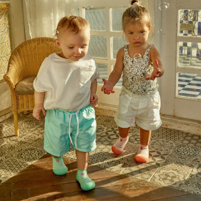 Oddychające antypoślizgowe buciki Attipas - Cool Summer Crab Mint M