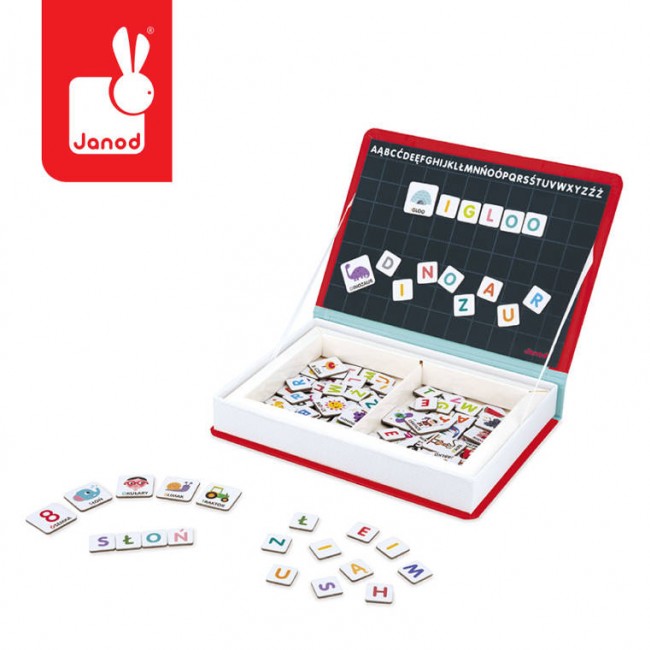 Magnetyczna układanka Magnetibook Janod - Polski Alfabet
