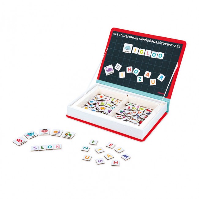 Magnetyczna układanka Magnetibook Janod - Polski Alfabet
