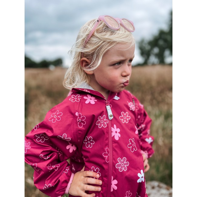 Kombinezon przeciwdeszczowy z podszewką All In One LittleLife - Flowers 18-24m