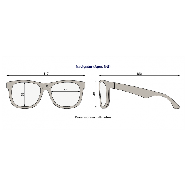 Okularki przeciwsłoneczne Navigator Babiators od 3 do 5 lat - Mango Tango