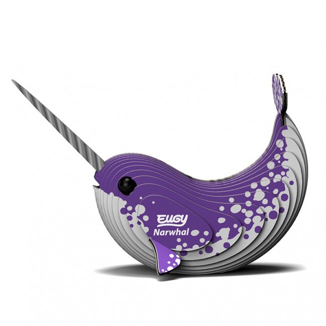 Eko Układanka 3D Eugy - Narwal
