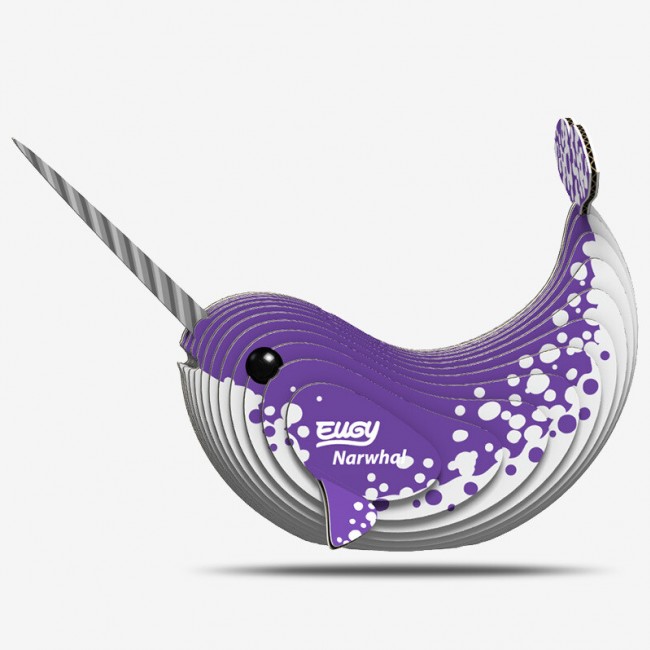 Eko Układanka 3D Eugy - Narwal