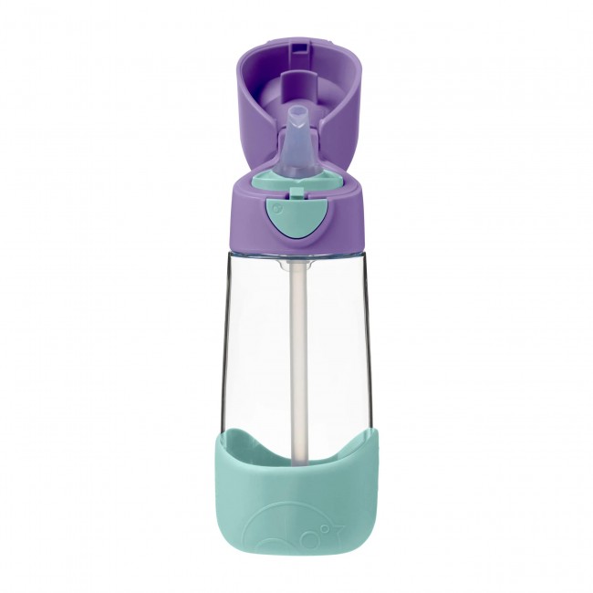 Tritanowa butelka ze słomką 450 ml B.box - Lilac Pop