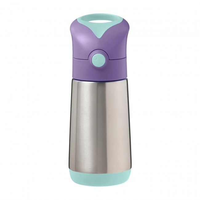 Termobutelka ze słomką 350 ml B. box - Lilac Pop