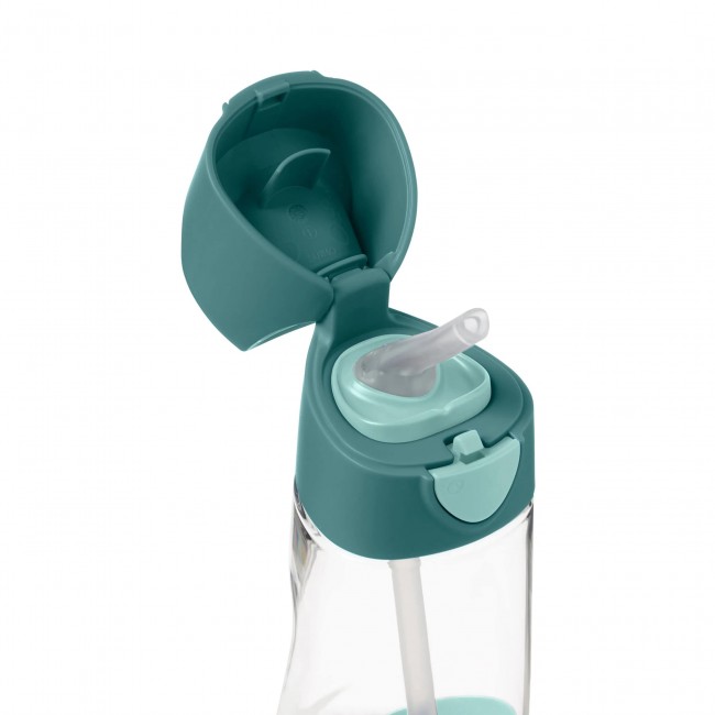 Tritanowa butelka ze słomką 450 ml B.box - Emerald Forest