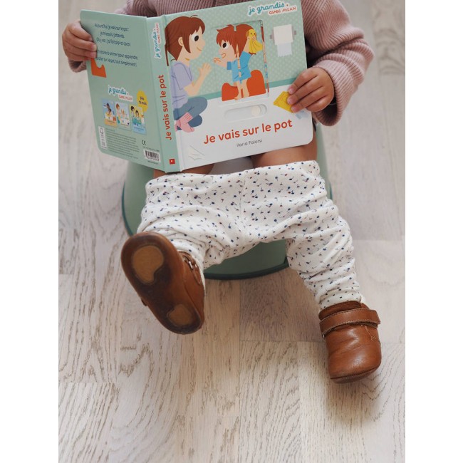 Nocnik z wyjmowanym wkładem Beaba - Sage Green