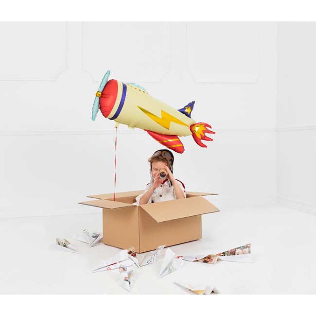 Balon foliowy Party Deco - Samolot 91 x 39 cm
