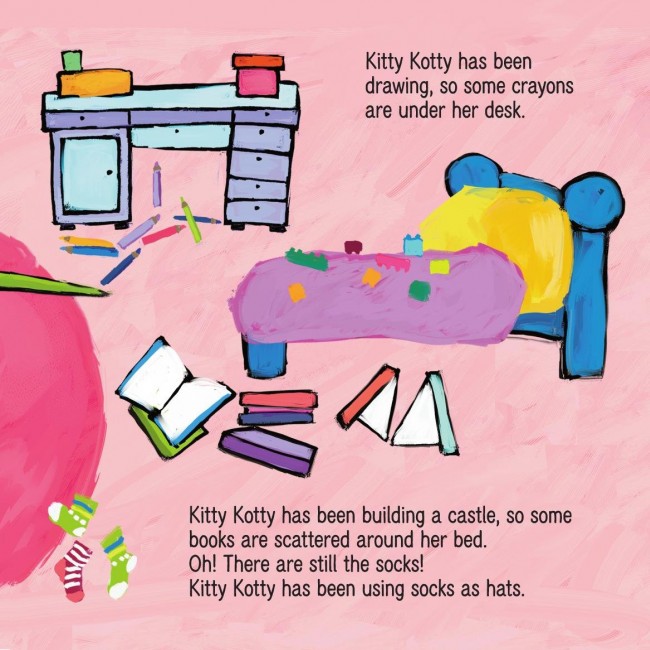 Książka "Kicia Kocia sprząta w języku angielskim" wydawnictwo Media Rodzina