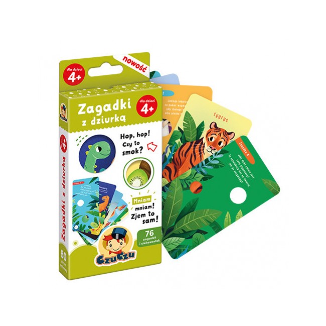 Zagadki CzuCzu z dziurką dla dzieci 4+