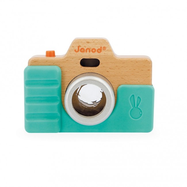 Drewniany aparat fotograficzny z dźwiękiem i lampą błyskową Janod