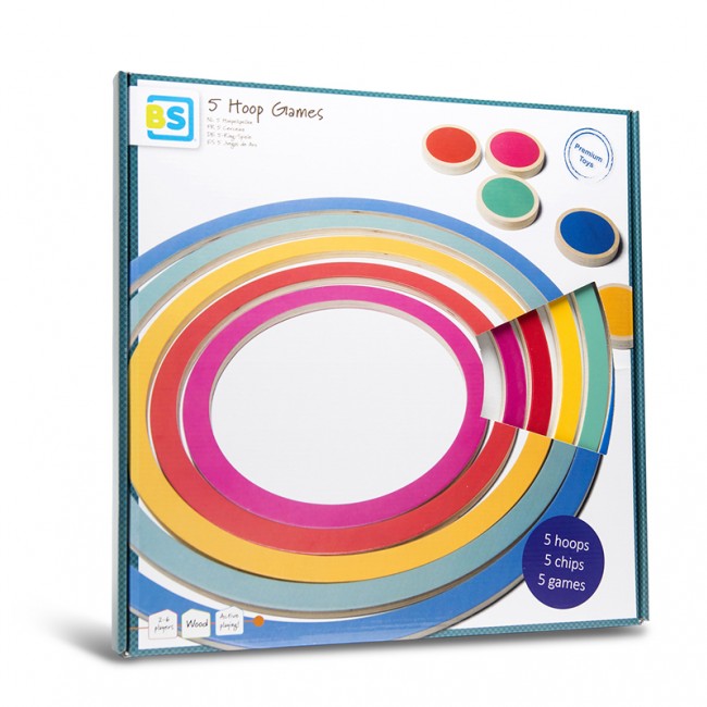 Gra zręcznościowa 5 w 1 BS Toys - sportowe obręcze