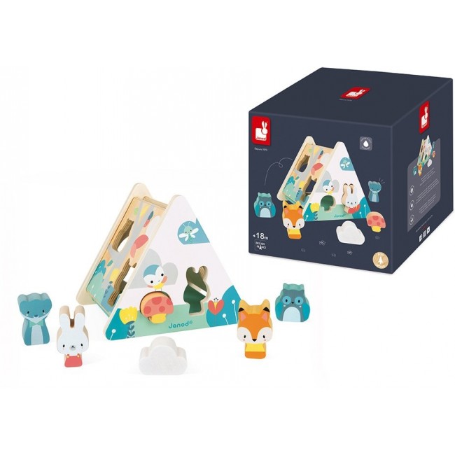 Trójkątny sorter kształtów Janod - Pure