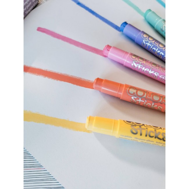 Farby w kredce Apli Kids - 6 pastelowych kolorów