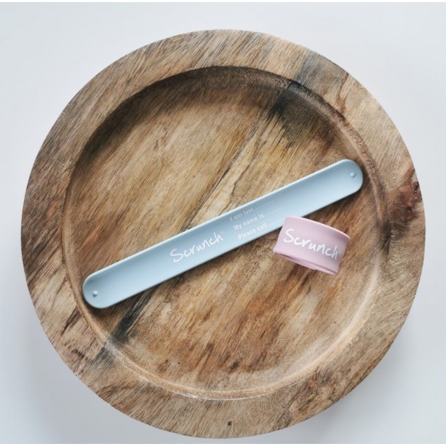 Opaska informacyjna Scrunch - Błękitny