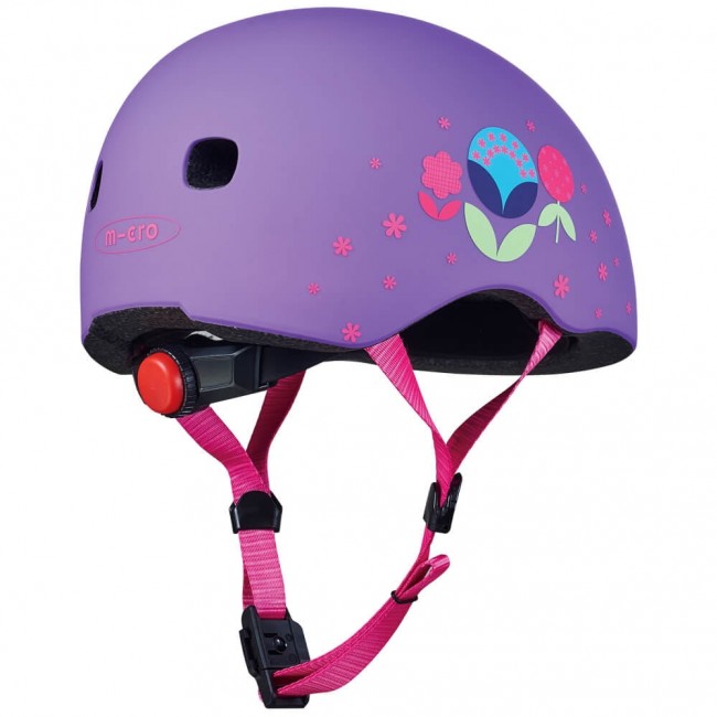 Kask na rower/hulajnogę Micro - Floral Purple S