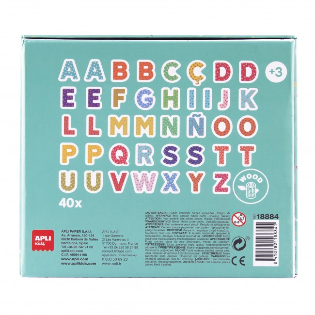 Magnesy drewniane Apli Kids - Litery