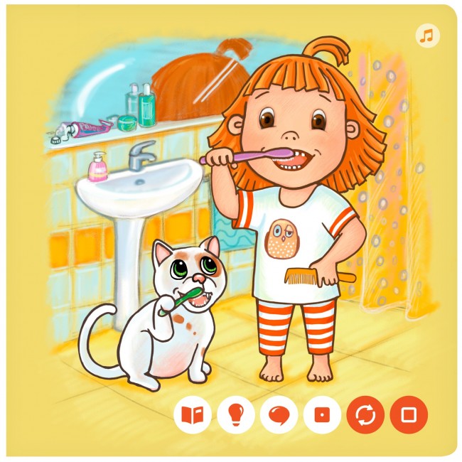 Mini książka Czytaj z Albikiem Albi - Codzienne czynności