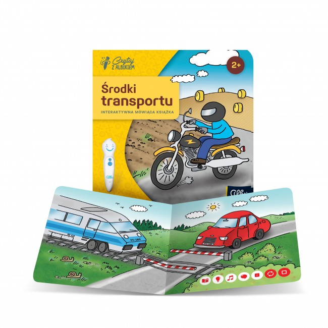 Mini książka Czytaj z Albikiem Albi - Środki transportu