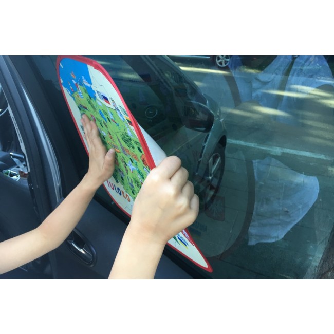 Osłonki przeciwsłoneczne z mapą Europy Tuloko - 2szt