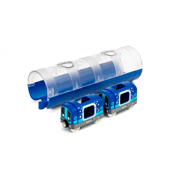 Metro Świecące w Ciemności z Tunelem BRIO World