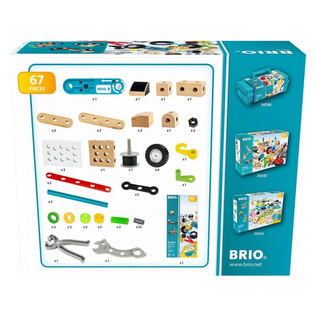 Zestaw z Silniczkiem Pull Back 67 el. BRIO Builder