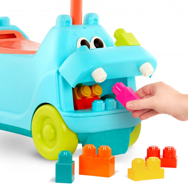 Jeździk z klockami - Hipopotam B. Toys - Locbloc Hippo