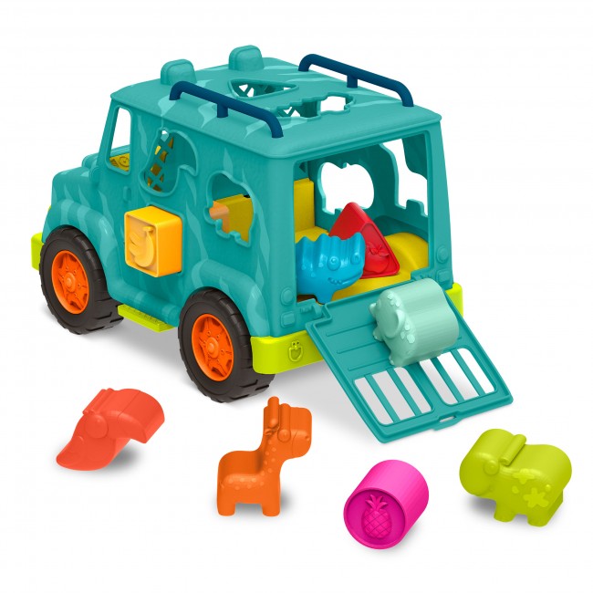 Ciężarówka ratunkowa dla zwierząt z klockami sorterami B. Toys