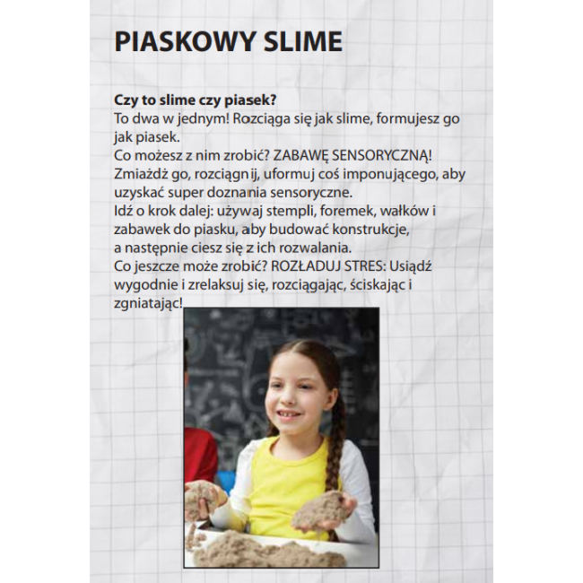 Mini eksperymenty The Purple Cow - Piaskowy slime