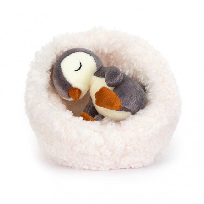Pluszowy pingwin z gniazdkiem Jellycat - Hibernating 13 x 13 cm