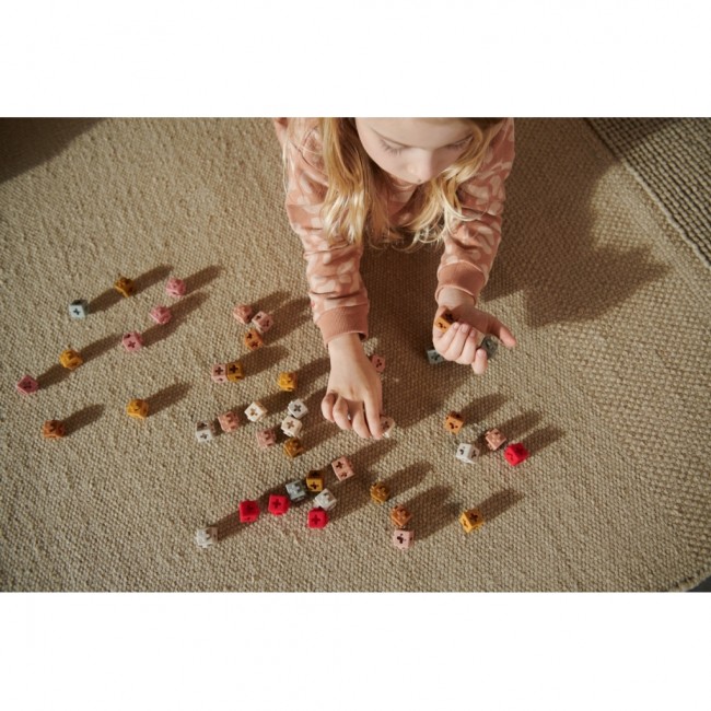 Silikonowe klocki Liewood - Dusty raspberry multi mix 50 szt.