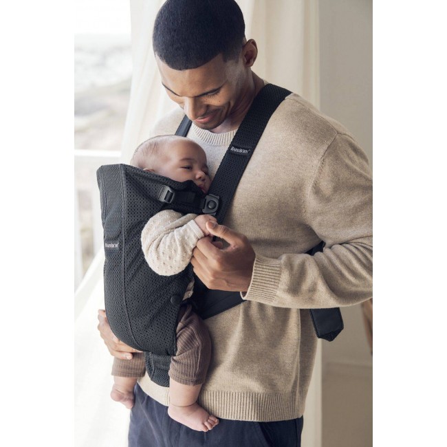 Nosidełko BABYBJORN MINI 3D Mesh - Czarny