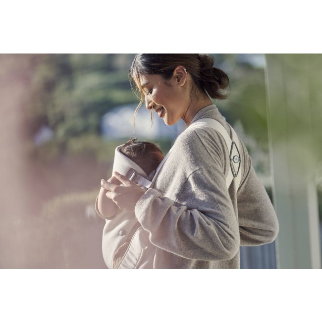 Nosidełko BABYBJORN MINI 3D Jersey - Jasny beż