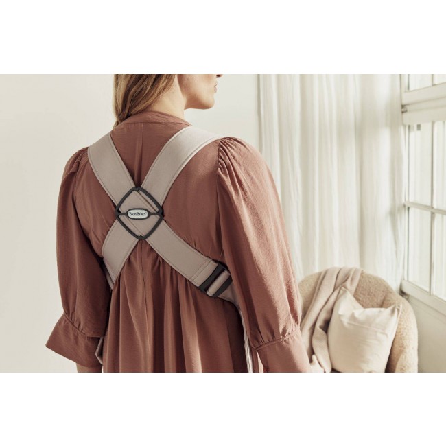 Nosidełko BABYBJORN MINI 3D Jersey - Jasny beż