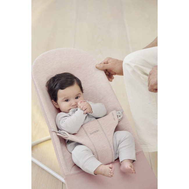 Leżaczek BABYBJORN BLISS 3D Jersey - Jasny Róż