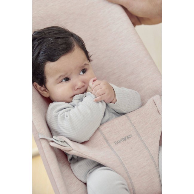 Leżaczek BABYBJORN BLISS 3D Jersey - Jasny Róż