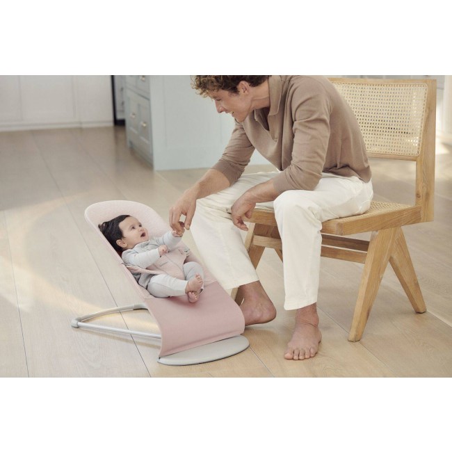 Leżaczek BABYBJORN BLISS 3D Jersey - Jasny Róż