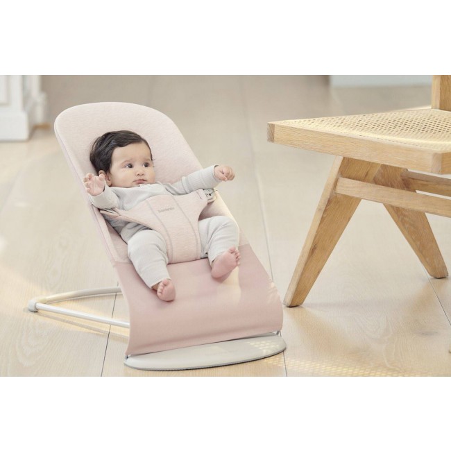 Leżaczek BABYBJORN BLISS 3D Jersey - Jasny Róż