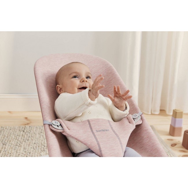 Leżaczek BABYBJORN BLISS 3D Jersey - Jasny Róż