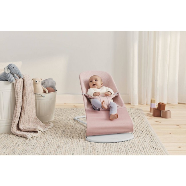Leżaczek BABYBJORN BLISS 3D Jersey - Jasny Róż