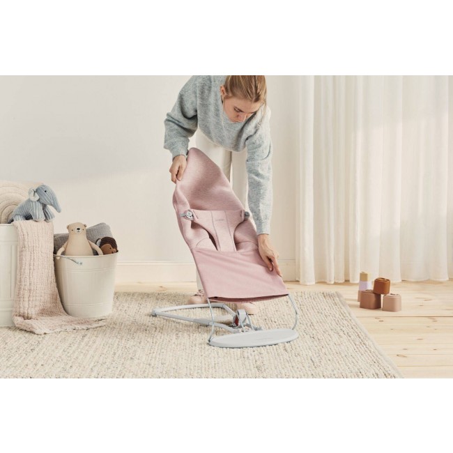 Leżaczek BABYBJORN BLISS 3D Jersey - Jasny Róż