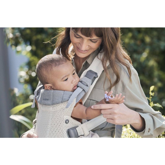Nosidełko BABYBJORN Harmony 3D Mesh - Kremowy