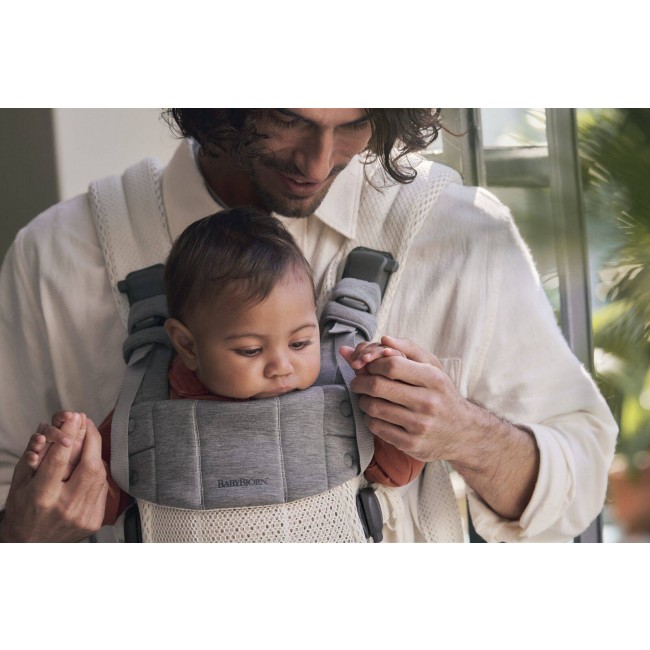 Nosidełko BABYBJORN Harmony 3D Mesh - Kremowy