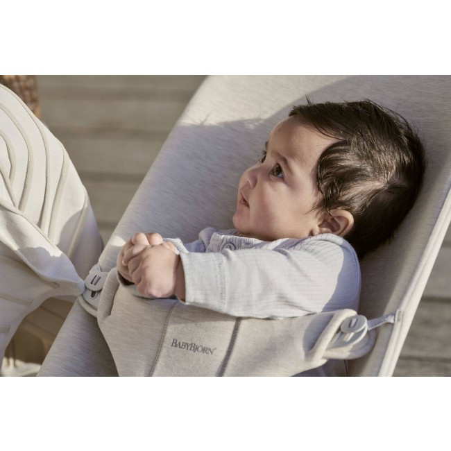 Leżaczek BABYBJORN BLISS 3D Jersey - Jasny Beż
