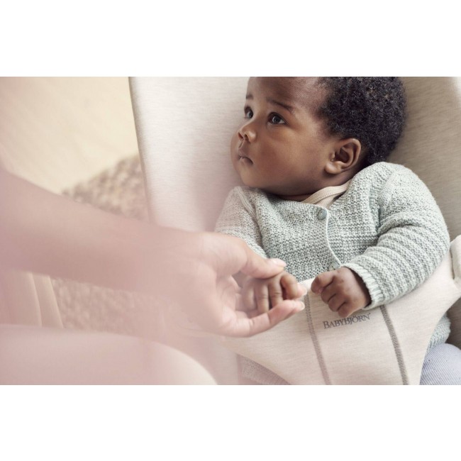 Leżaczek BABYBJORN BLISS 3D Jersey - Jasny Beż