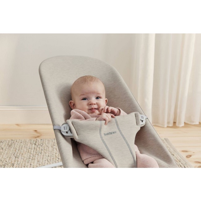 Leżaczek BABYBJORN BLISS 3D Jersey - Jasny Beż