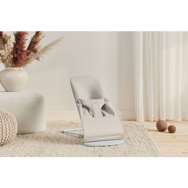 Leżaczek BABYBJORN BLISS 3D Jersey - Jasny Beż