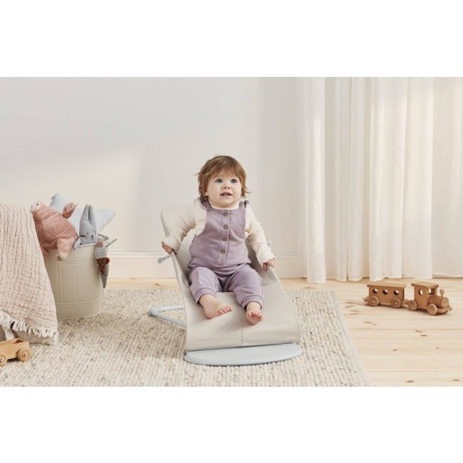 Leżaczek BABYBJORN BLISS 3D Jersey - Jasny Beż