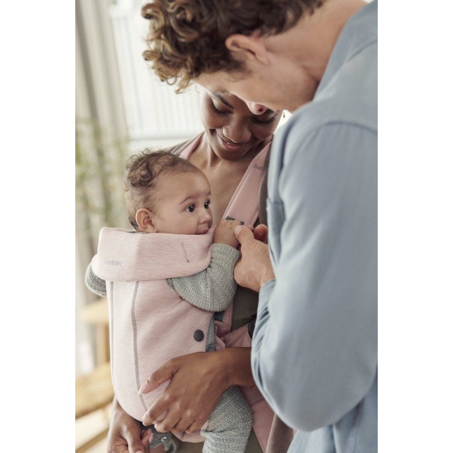 Nosidełko BABYBJORN MINI 3D Jersey - Jasny róż